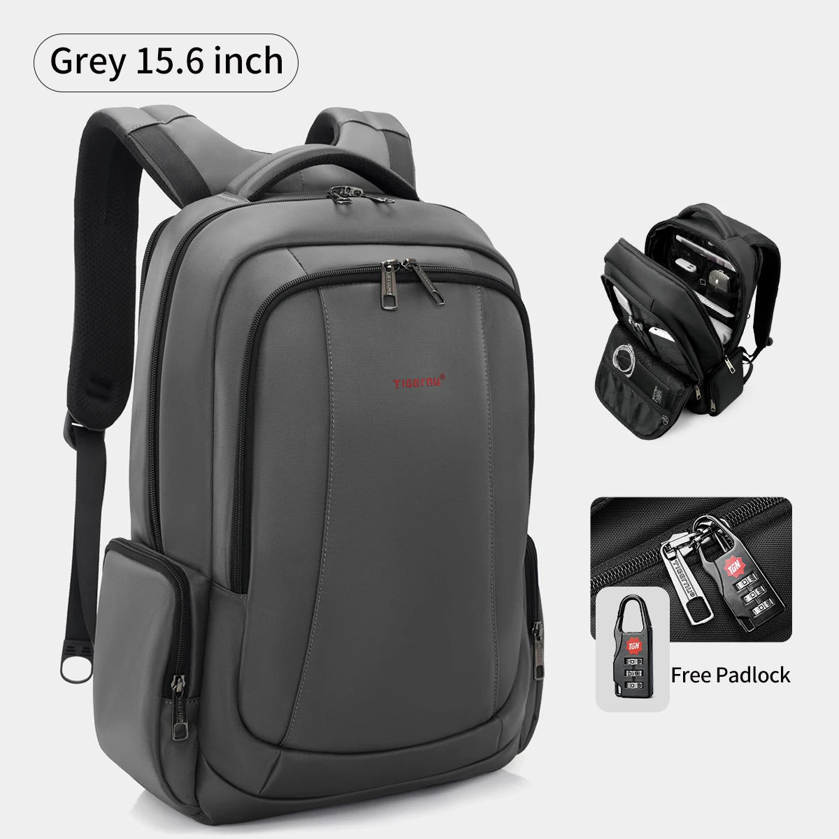 TIGERNU Laptop Backpack for Men – Waterproof Business Travel Backpack