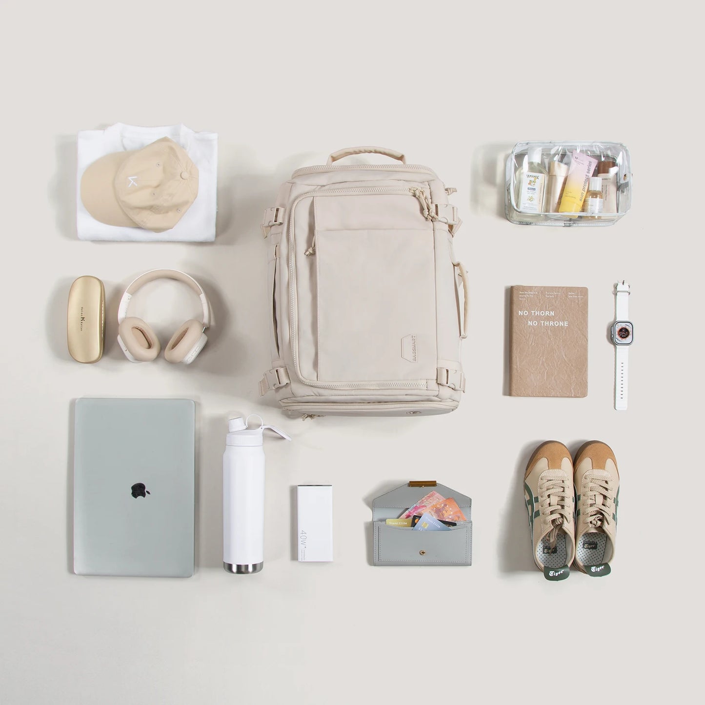Multifunction Travel Backpack – Expandable Carry On Bag with Laptop Compartment