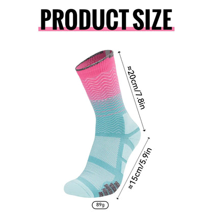 Compression Running Socks – Breathable Athletic Sports Crew Socks