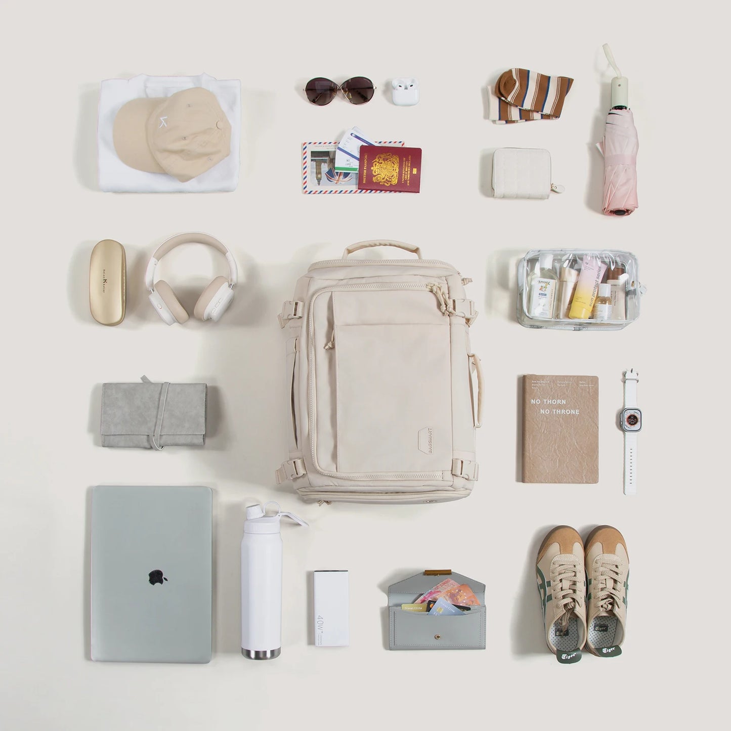 Multifunction Travel Backpack – Expandable Carry On Bag with Laptop Compartment