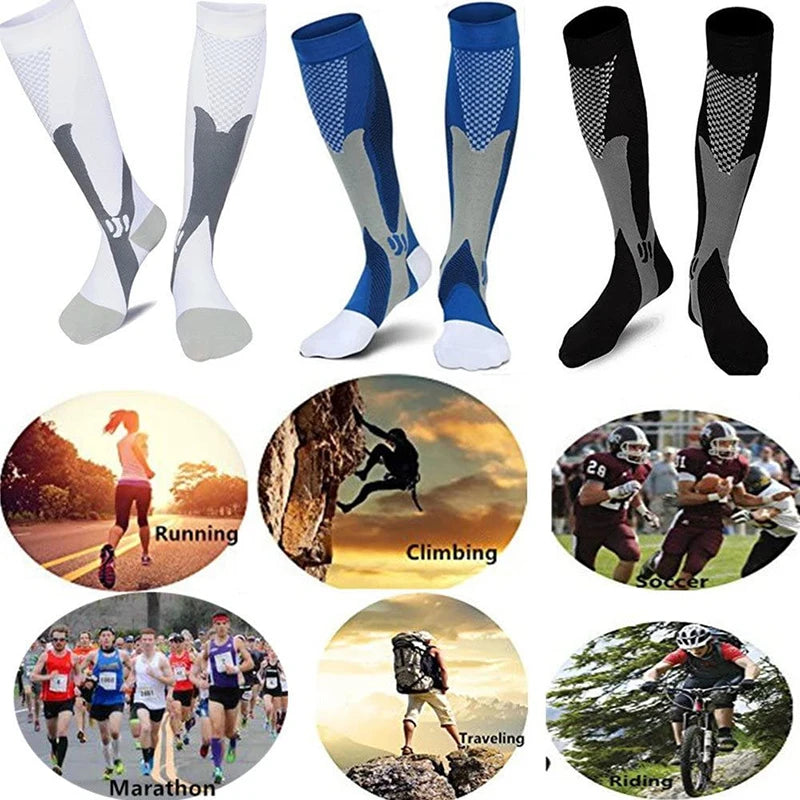 Compression Knee High Sports Socks – Athletic Running & Recovery Socks