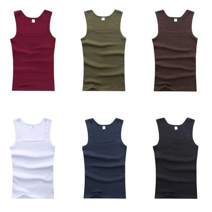 Men’s Ribbed Tank Top – Sleeveless Cotton Gym Shirt Casual Fitness Undershirt for Summer