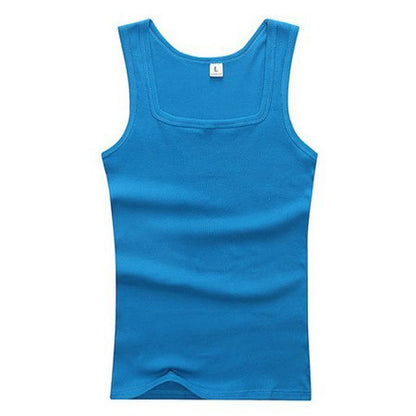 Men’s Ribbed Tank Top – Sleeveless Cotton Gym Shirt Casual Fitness Undershirt for Summer