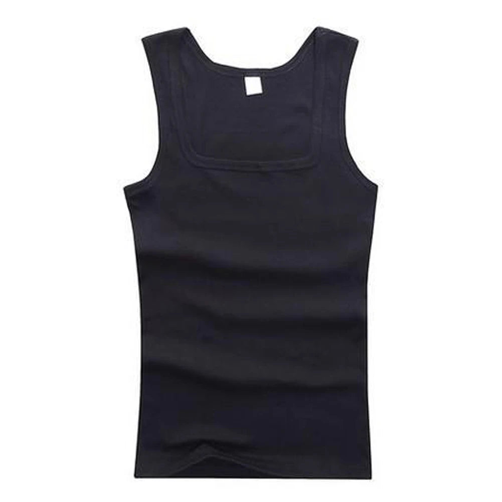 Men’s Ribbed Tank Top – Sleeveless Cotton Gym Shirt Casual Fitness Undershirt for Summer