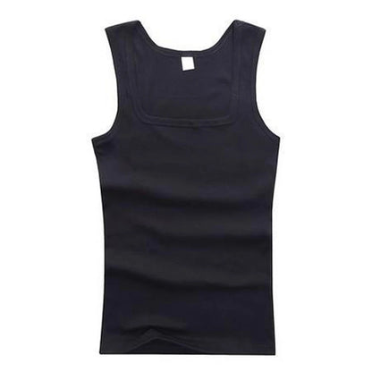 Men’s Ribbed Tank Top – Sleeveless Cotton Gym Shirt Casual Fitness Undershirt for Summer