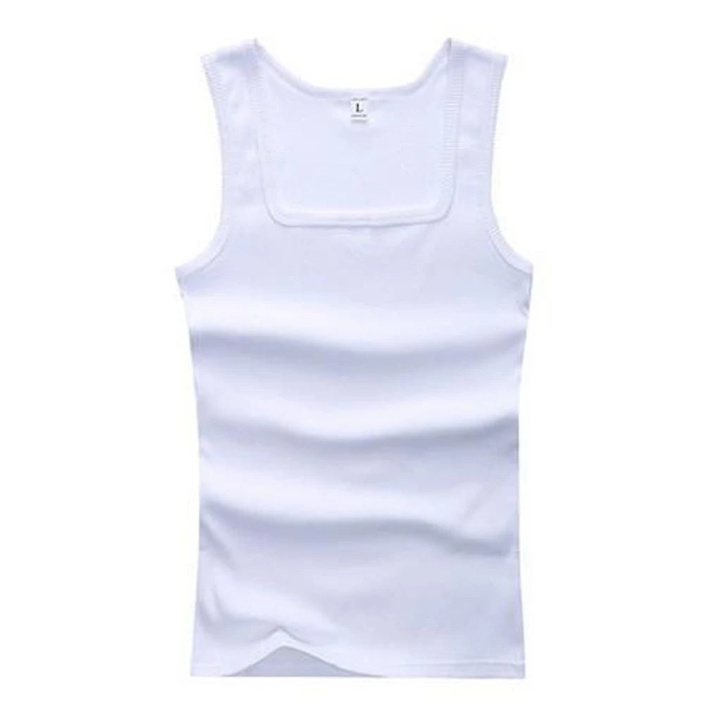 Men’s Ribbed Tank Top – Sleeveless Cotton Gym Shirt Casual Fitness Undershirt for Summer