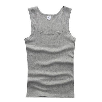 Men’s Ribbed Tank Top – Sleeveless Cotton Gym Shirt Casual Fitness Undershirt for Summer