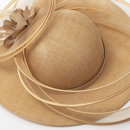 Royal Ascot Mesh Veil Fascinator | Elegant Pillbox Hat for Wedding & Banquet