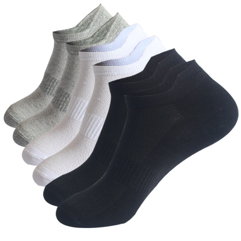 Men’s Low Cut Ankle Socks – Breathable Cotton No Show Socks Pack