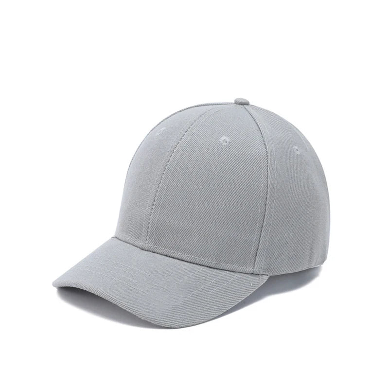 Solid Color Baseball Cap – Casual Adjustable Sports Hat