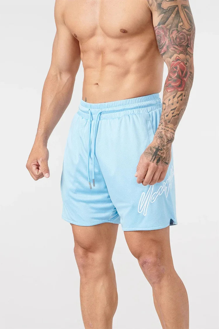 Men’s Casual Athletic Shorts – Lightweight Drawstring Gym Shorts Summer Streetwear for Men