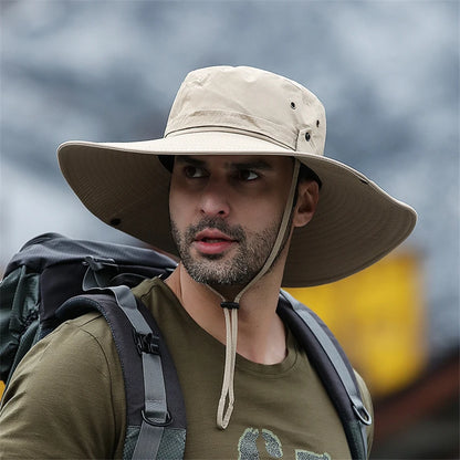 Wide Brim Sun Hat – UV Protection Outdoor Fishing & Hiking Hat