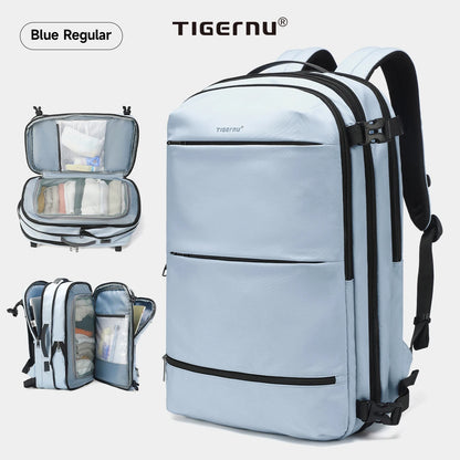 TIGERNU Large Capacity Travel Backpack – Airline Approved Laptop Bag