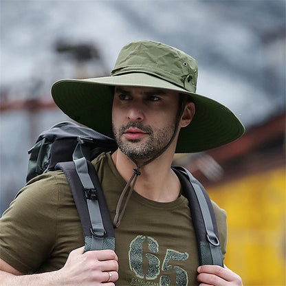 Wide Brim Sun Hat – UV Protection Outdoor Fishing & Hiking Hat