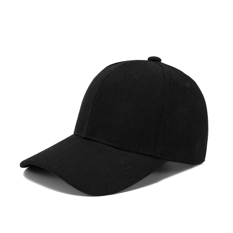 Solid Color Baseball Cap – Casual Adjustable Sports Hat