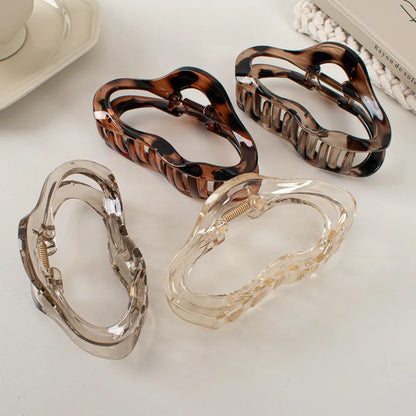 Abstract Acrylic Hair Claw Clips – Minimalist Hollow Jaw Clips for Women Trendy Hair Accessories