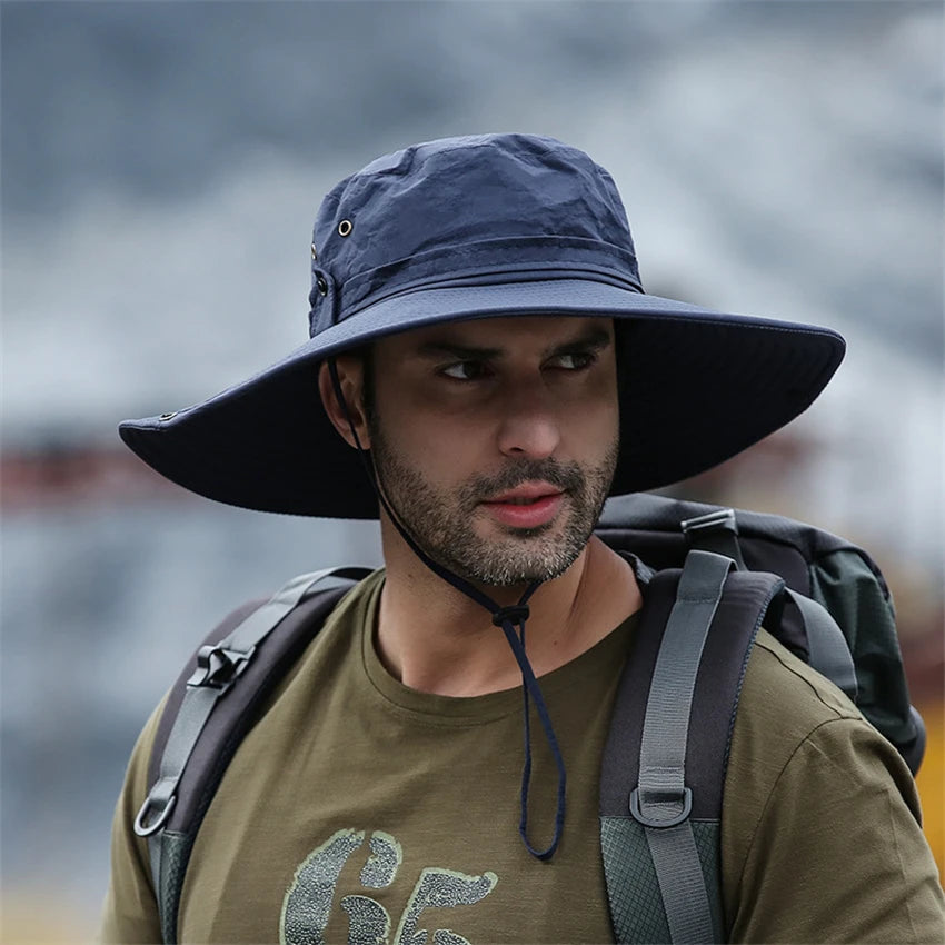 Wide Brim Sun Hat – UV Protection Outdoor Fishing & Hiking Hat