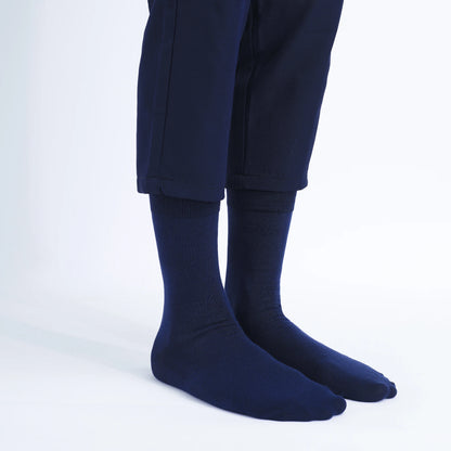5 Pairs Men’s Dress Crew Socks Set – Classic Patterned Business Casual Socks