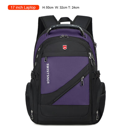 SWISSTSNGR Waterproof Backpack – Casual Laptop & College Bag