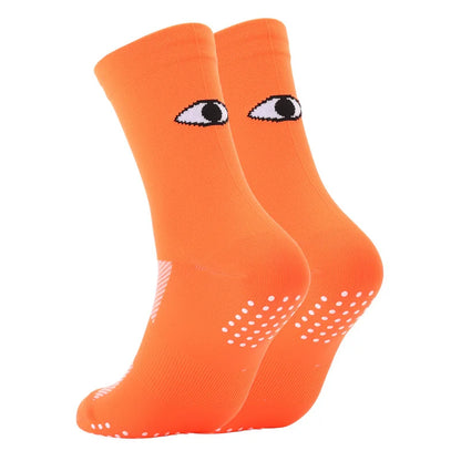 Anti Slip Grip Sports Socks – Athletic Crew Socks for Soccer & Training