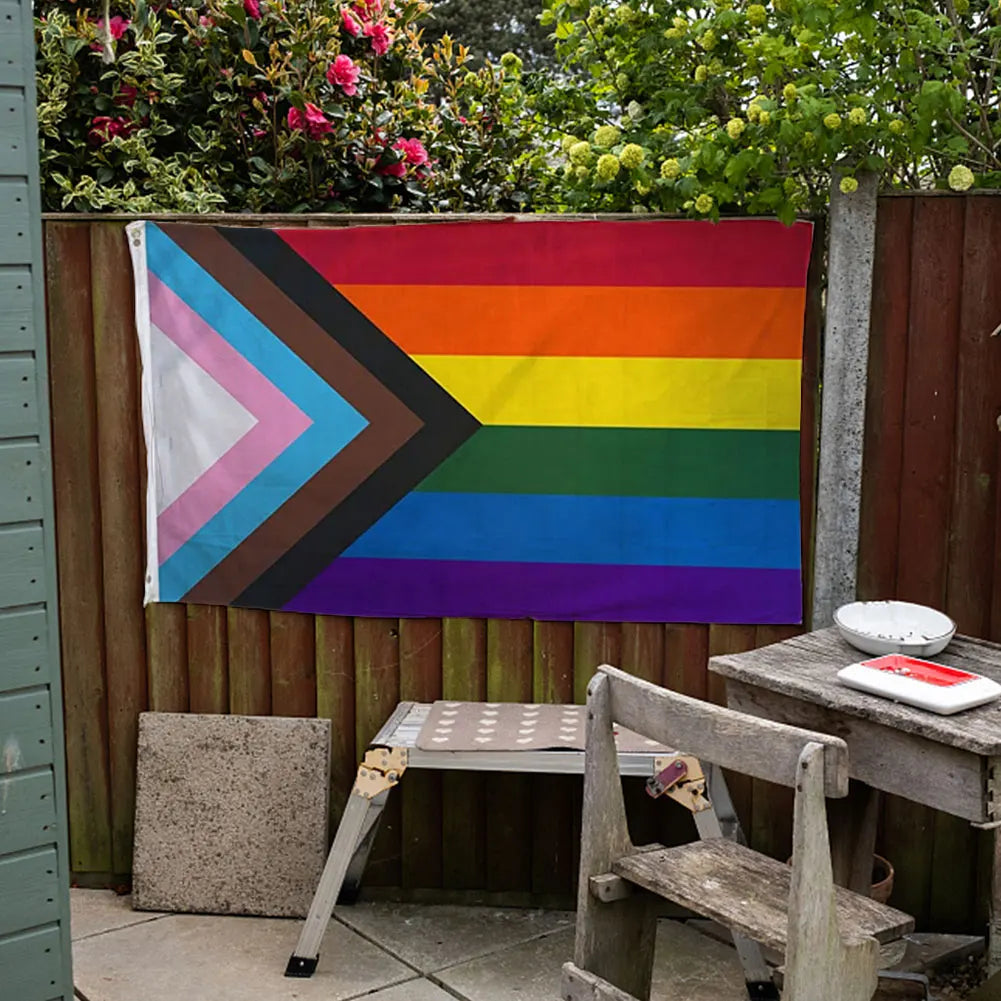 Progress Pride Rainbow Flag – Indoor Outdoor LGBTQ+ Pride Banner