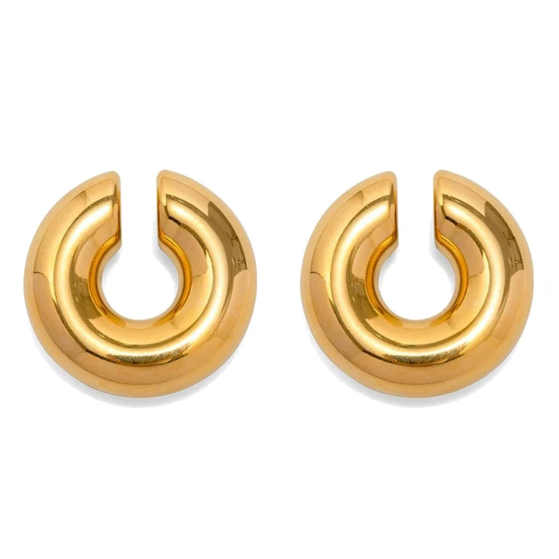 Chunky Hoop Earrings – Gold & Silver Statement Earrings
