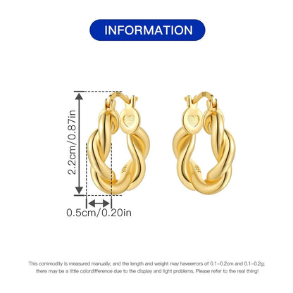 925 Sterling Silver Hoop Earrings – Minimalist Layered Huggie Earrings for Women