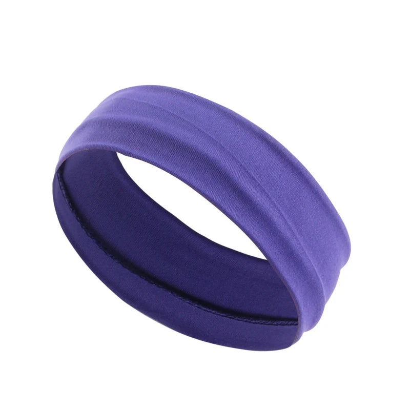 Stretch Sports Headband Set – Non Slip Wide Workout Headbands for Women & Men