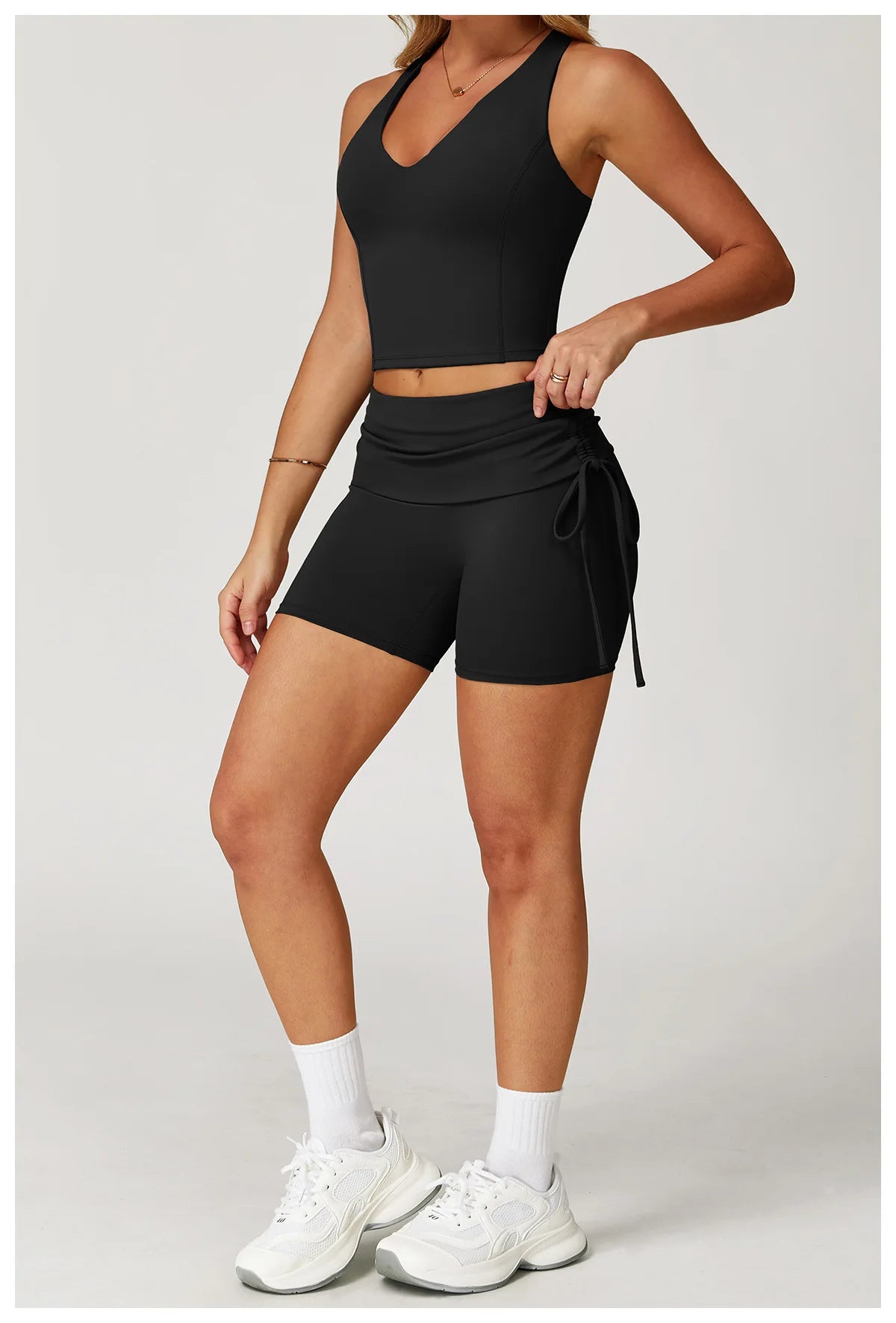 Women Yoga Set 2 Piece Workout Outfit High Waist Leggings Sports Bra Gym Wear