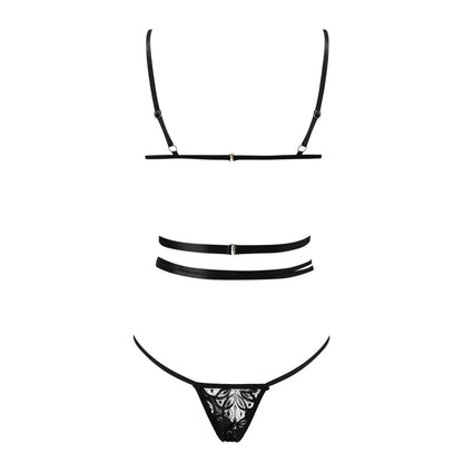 Sexy Lace Lingerie Set – Strappy Push Up Bra & Panty Set for Women