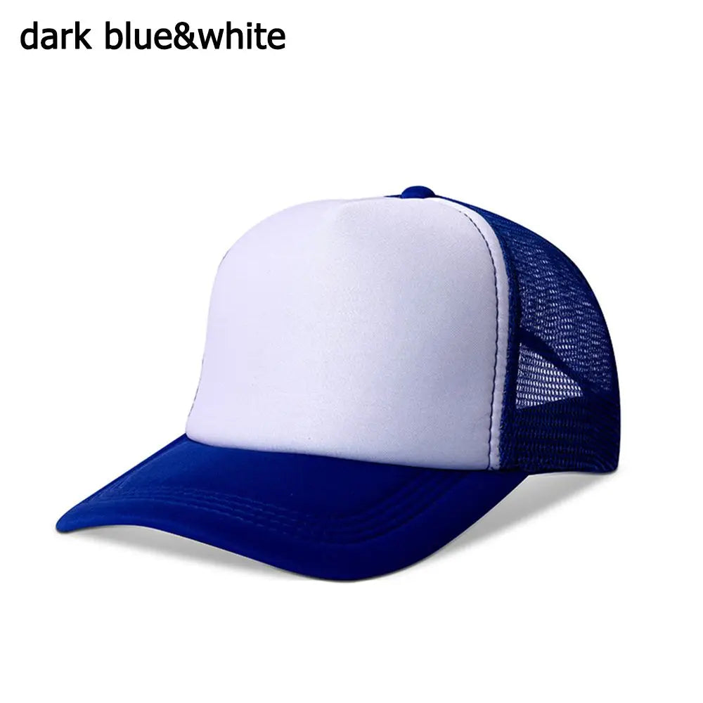 Blank Trucker Hat – Adjustable Mesh Baseball Cap for Men & Women