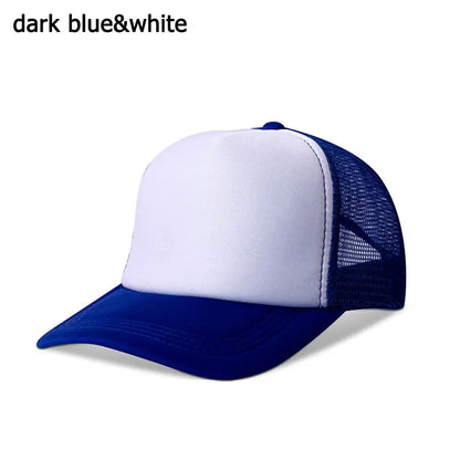 Blank Trucker Hat – Adjustable Mesh Baseball Cap for Men & Women