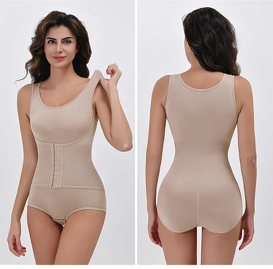 2026 New Bodysuit Shapewear with Zipper Belt Women Tummy Control Fajas Body Shaper Waist Trainer Slimming Cincher Corset Tops