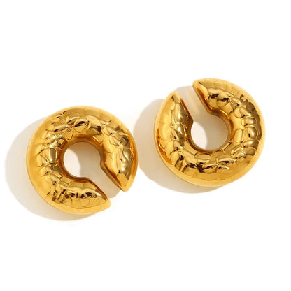 Chunky Hoop Earrings – Gold & Silver Statement Earrings