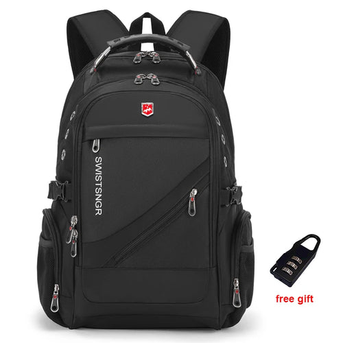 SWISSTSNGR Waterproof Backpack – Casual Laptop & College Bag