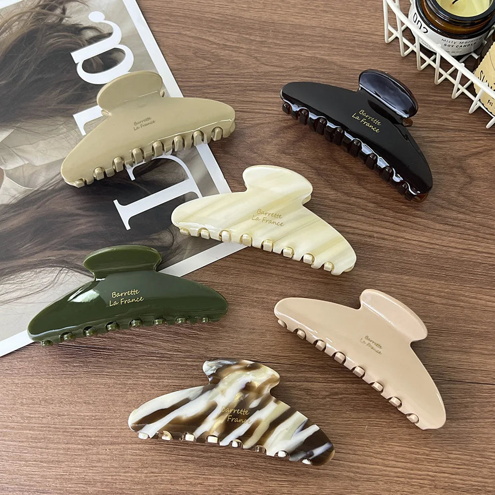 Matte Claw Hair Clip Set – Minimalist Large Jaw Clips for Women Trendy Hair Accessories