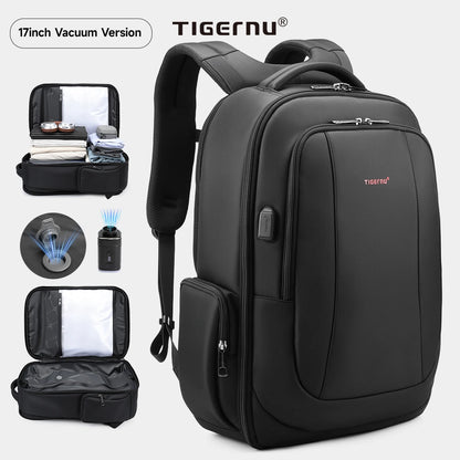 TIGERNU Laptop Backpack for Men – Waterproof Business Travel Backpack