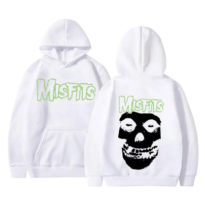 Misfits Skull Hoodie – Punk Rock Graphic Pullover Hoodie for Men & Women