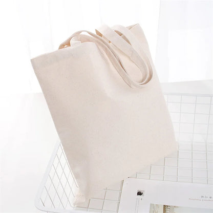 Blank Canvas Tote Bags – Reusable Cotton Shopping Bags for DIY Printing & Everyday Use