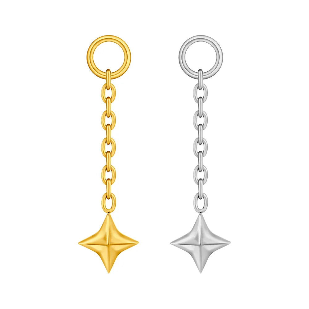 Star Drop Earrings – Minimalist Geometric Dangle Earrings for Women Trendy Jewelry