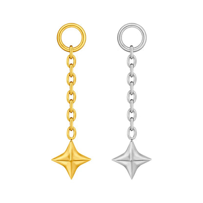 Star Drop Earrings – Minimalist Geometric Dangle Earrings for Women Trendy Jewelry