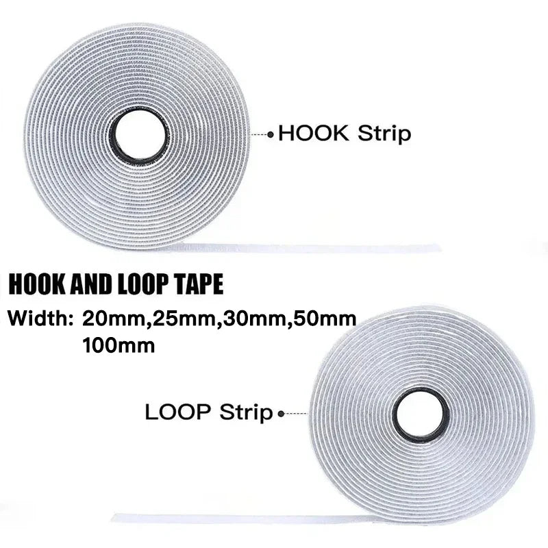 Heavy Duty Hook and Loop Tape – Self Adhesive Fastener Strip for Home & Office