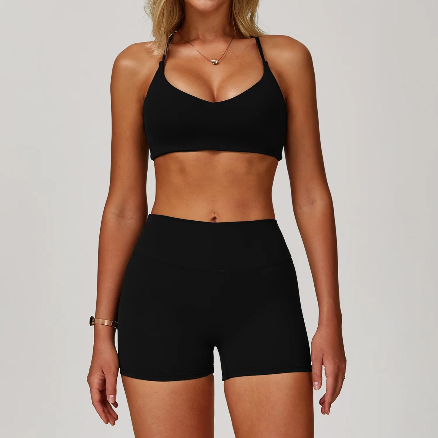 Women's Tracksuits 2 Pieces Sports Set Women Tracksuit Running Workout Sport Suit Gym Sportswear Long Sleeve Bra Clothing