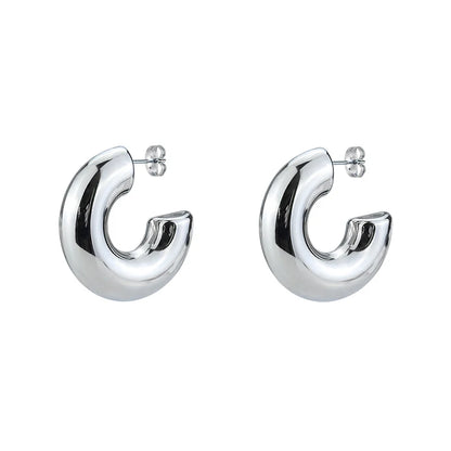 Chunky Hoop Earrings – Gold & Silver Statement Earrings