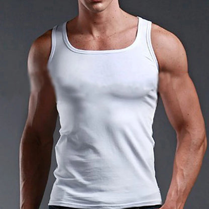 Men’s Ribbed Tank Top – Sleeveless Cotton Gym Shirt Casual Fitness Undershirt for Summer