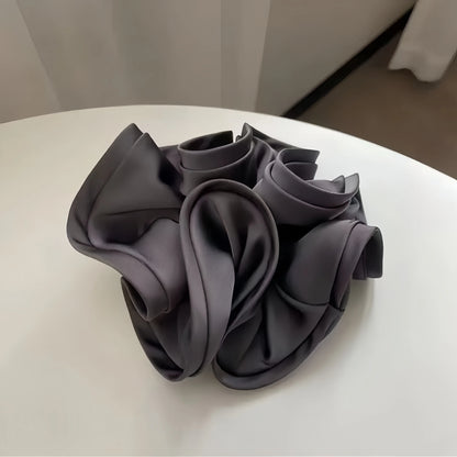 Oversized Satin Scrunchies – Large Soft Hair Ties for Women