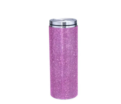20oz Bling Diamond Tumbler with Straw Stainless Steel Insulated Coffee Cup