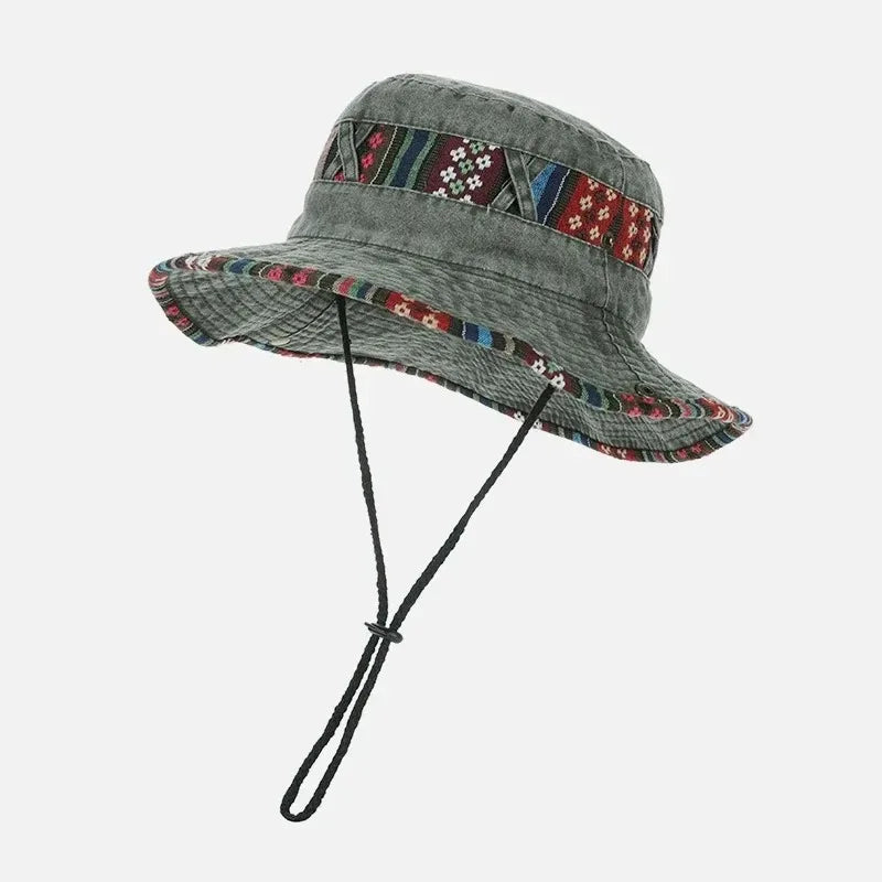 Wide Brim Outdoor Bucket Hat – UV Protection Fishing & Hiking Sun Hat