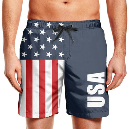 Men’s Quick Dry Swim Trunks – Summer Beach Shorts with Pockets