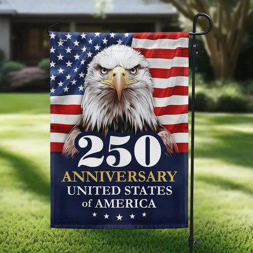 American Flag-250 Anniversary 1776 2026 United States Of America Patriotic Eagle 4th Of July Flag